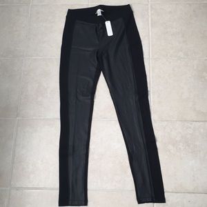 NWT Charming Charlie pleather leggings